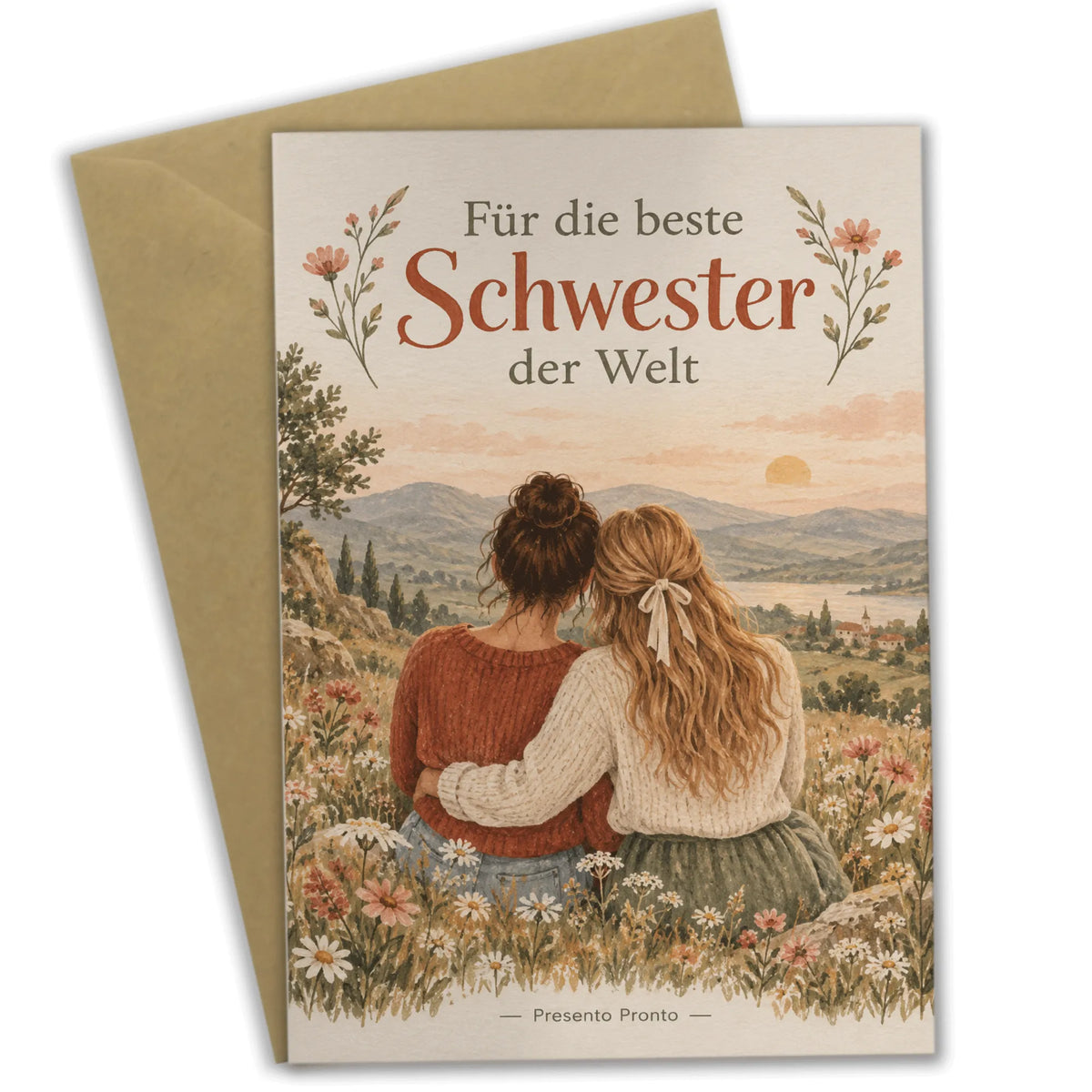 Liebevolle Geburtstagskarte für die Schwester mit Wildblumenwiese|p:2015190|h:bef567b902d54e099a9450627b75d767
