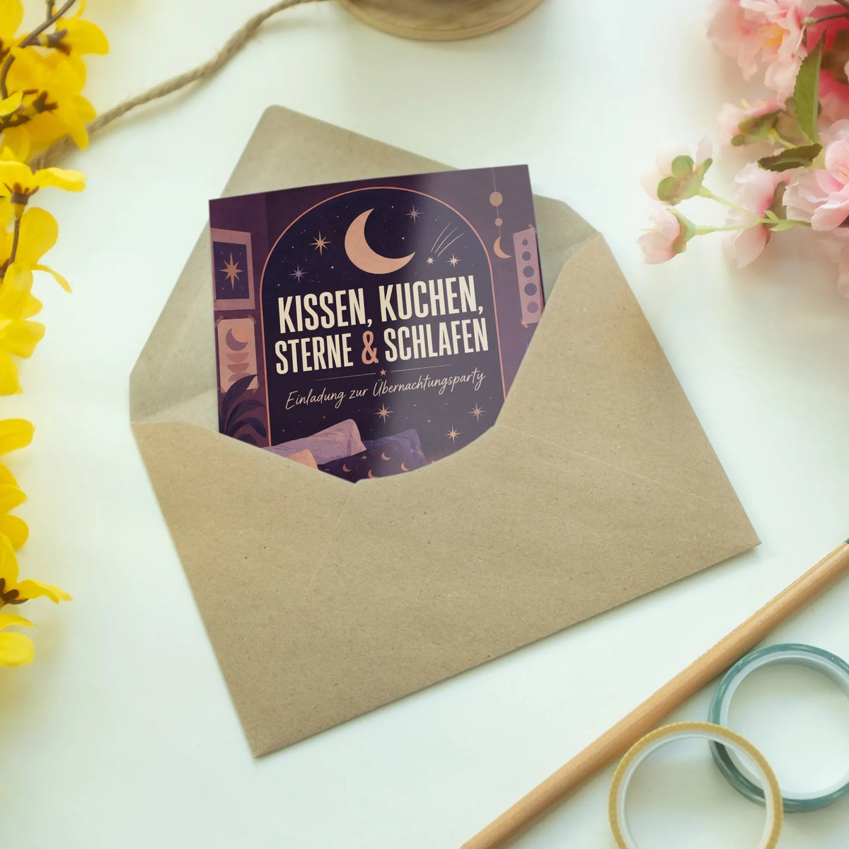 Gemütliche Einladungskarten zur Übernachtungsparty mit Mond und Sternen|p:2015194|h:4d17ec8e4908843b8b9daaf8c06e9a1d