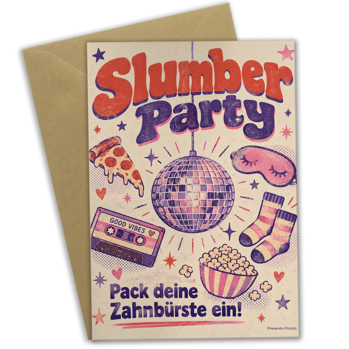 Coole Einladungskarten zur Übernachtungsparty mit Diskokugel|p:2015203|h:7fc8f11f17f29c6ce2445008ac2baa88