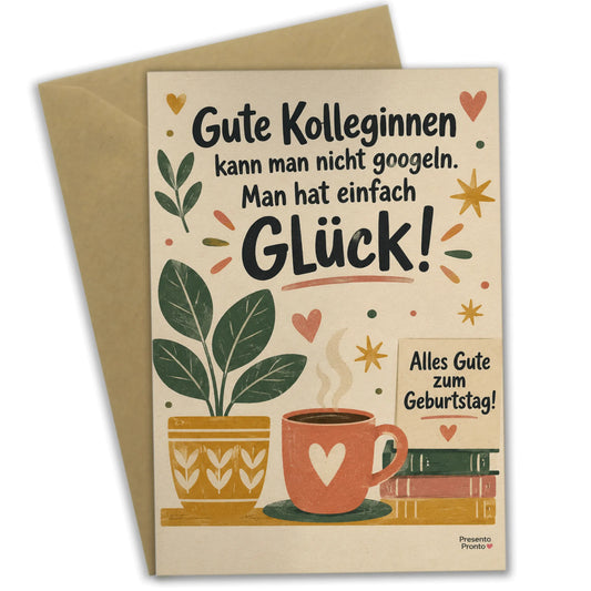 Herzliche Geburtstagskarte für Kollegin mit Kaffeetasse|p:2015205|h:9f4aa3a3d1a74ae30fe830bf316953c7