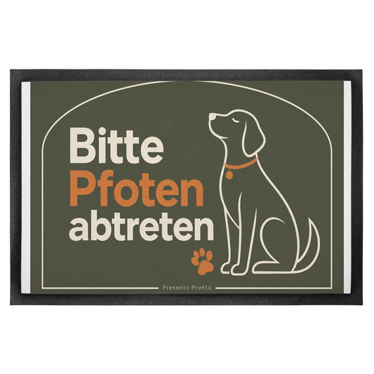 Lustige Fußmatte für Hundebesitzer mit Pfotenabdruck|p:2015214|h:03ce97298879d23b3f7c4c61d8c24d91