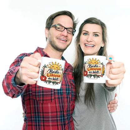 Herzliche Tasse für Lehrerin mit Schulheft und Apfel|p:2015223|h:78a222b93dac1ced80bdce5b8e728617