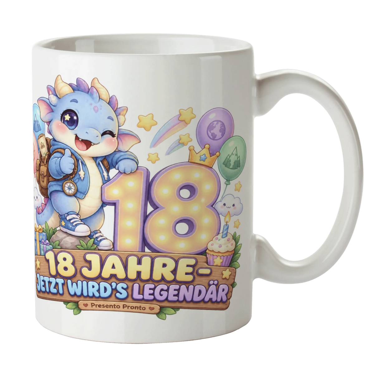Coole Tasse zum 18. Geburtstag für Jungen mit Drache|p:2015224|h:9cce3d856d39ce6e5280d72c4951f7bf