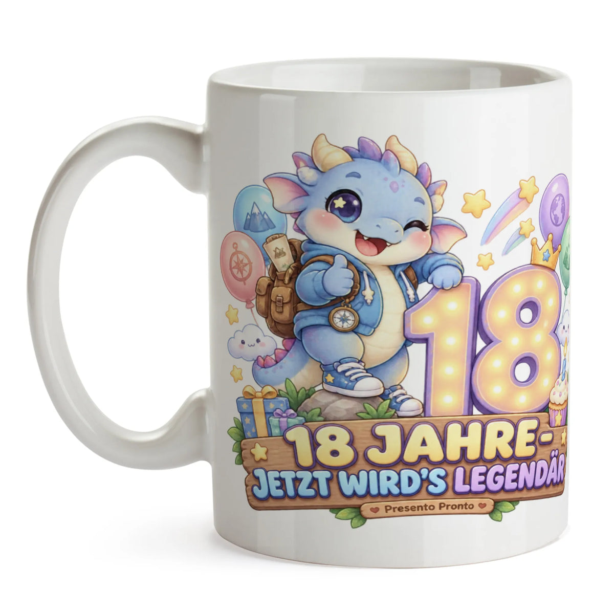 Coole Tasse zum 18. Geburtstag für Jungen mit Drache|p:2015224|h:e65df4fee558ac1299d9ad1bb7450c27