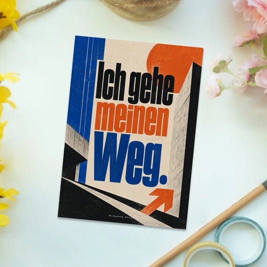 Kraftvolle Affirmations-Postkarte für neue Wege|p:2015242|h:90180bc316678744e8fabbb305a1d0c7