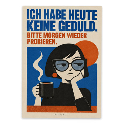 Lustige Postkarte für Kollegen mit Kaffeetasse|p:2015243|h:84067d2ebf0cebec500cc9812d2533da