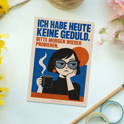 Lustige Postkarte für Kollegen mit Kaffeetasse|p:2015243|h:cd3fc6c2cc50d33b7d4f42ae60c53ce0