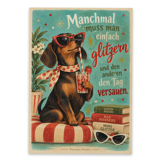 Lustige Postkarte für die Freundin mit Dackel|p:2015244|h:6117311b7fbc7f03d51fd4bdb8ed8e3f