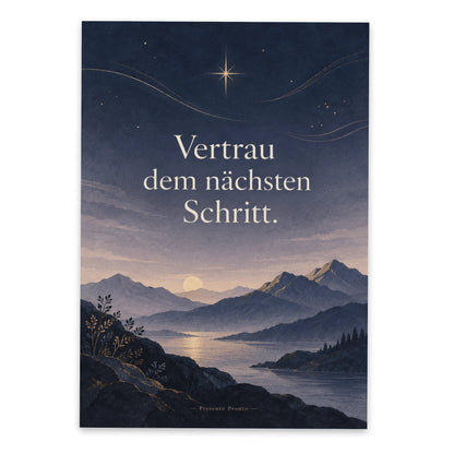 Ermutigende Postkarte mit Affirmation für neue Wege und Berghorizont|p:2015246|h:7f80f34dbd2550b3aecc7e84e22ec51e