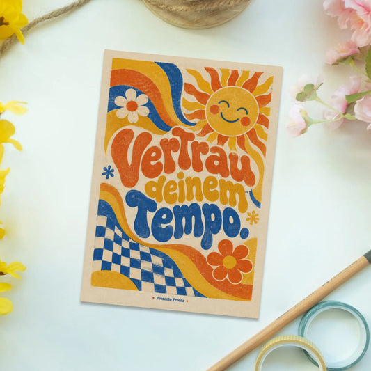 Achtsame Affirmations-Postkarte für Freundin mit fröhlicher Sonne|p:2015247|h:961fc7fab6531ba3e10a6dddb51b27f5