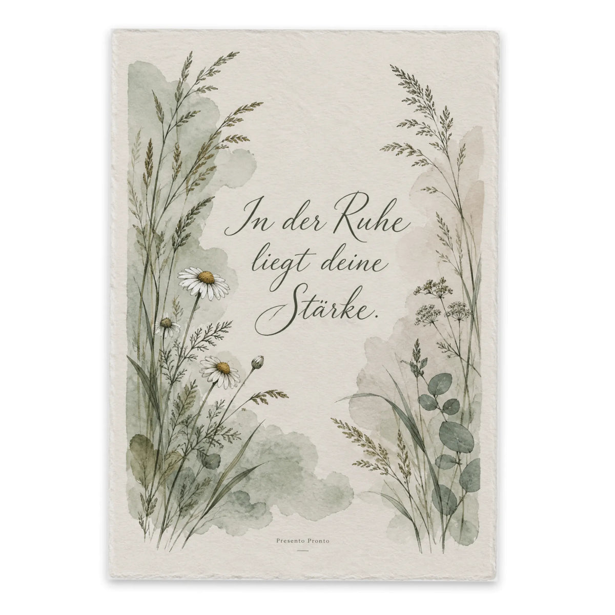 Beruhigende Affirmationspostkarte mit Kamille zum Krafttanken|p:2015248|h:2dcb4b10673d59b894540e62e4d55c27