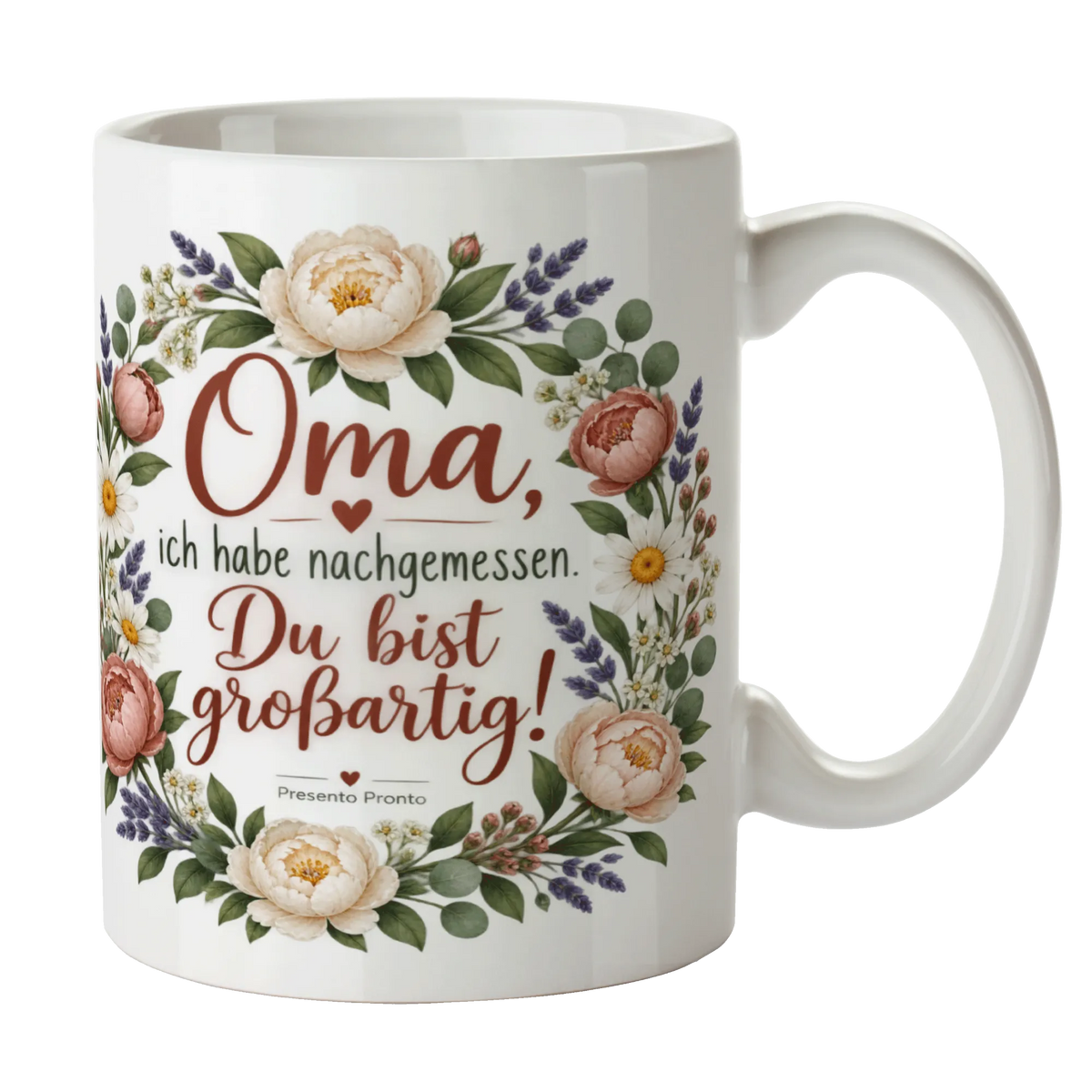 Lustige Tasse für die großartige Oma mit Blumenstrauß|p:2015251|h:2424d120c297ac29ff3b4c66bb2ad8e4