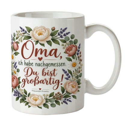 Lustige Tasse für die großartige Oma mit Blumenstrauß|p:2015251|h:2424d120c297ac29ff3b4c66bb2ad8e4