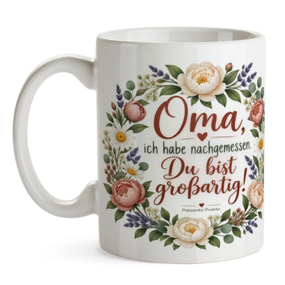 Lustige Tasse für die großartige Oma mit Blumenstrauß|p:2015251|h:7ad32827d16bc332fcd3e1c3c17738c5