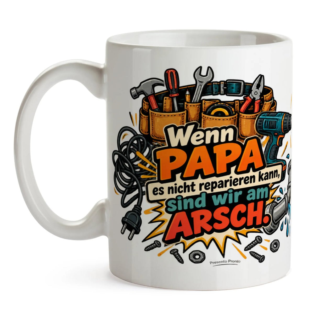 Lustige Tasse für Papa Wenn Papa es nicht reparieren kann sind wir am Arsch|p:2015253|h:ca255736c708578e3dc891f0a8b6e1a4