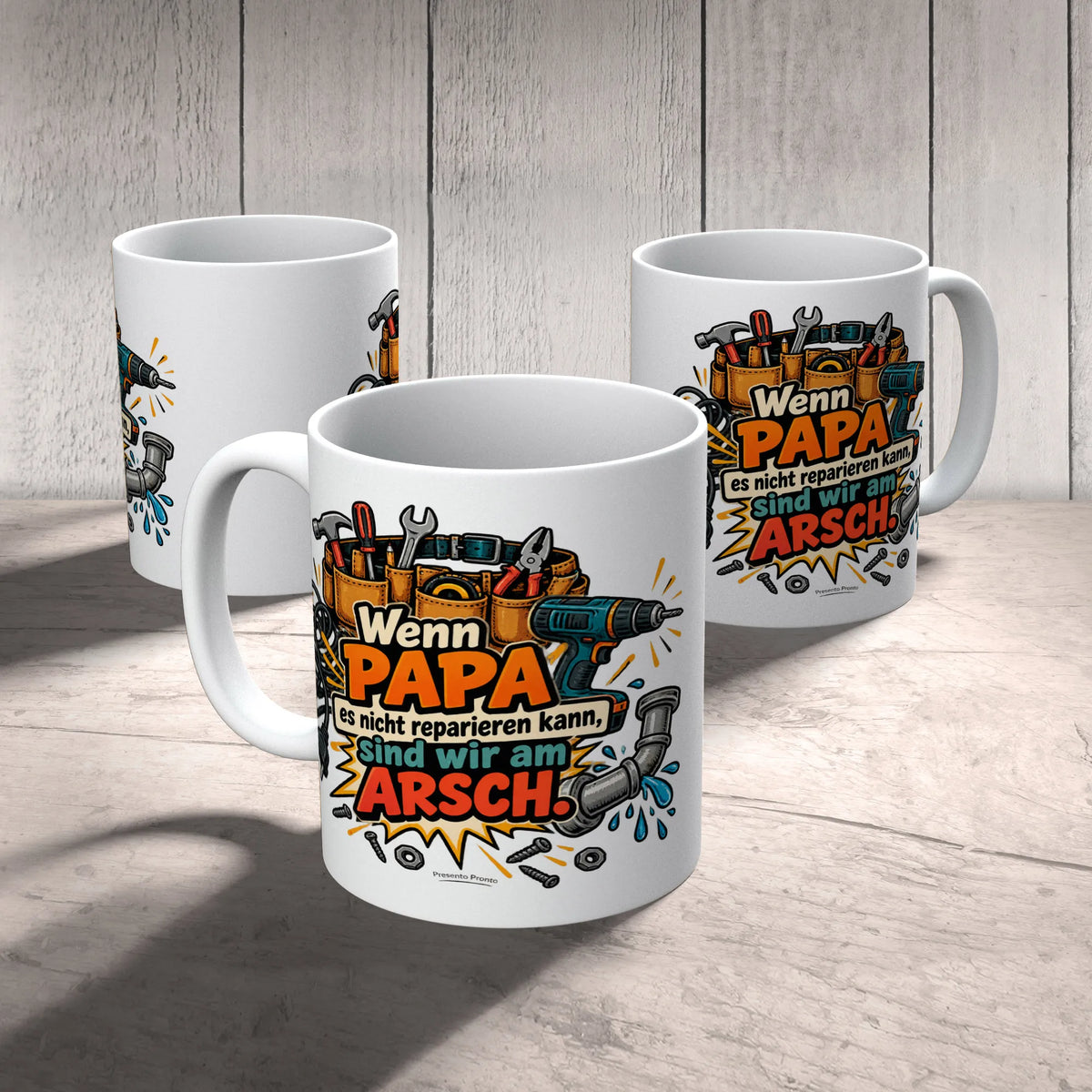 Lustige Tasse für Papa Wenn Papa es nicht reparieren kann sind wir am Arsch|p:2015253|h:e94522867120b2d6b37c69c9ea3dbee7