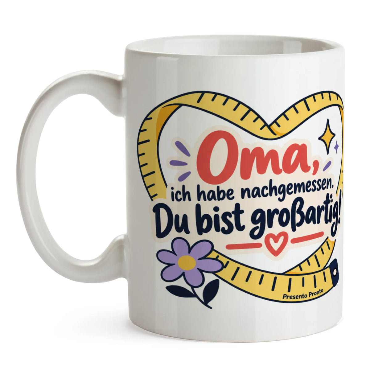 Lustige Tasse für Oma mit Maßband in Herzform|p:2015254|h:305b1fcb3e9b59d901a0ea9f43896c36