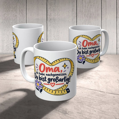 Lustige Tasse für Oma mit Maßband in Herzform|p:2015254|h:f95af0ee775460a5788915ce170db262