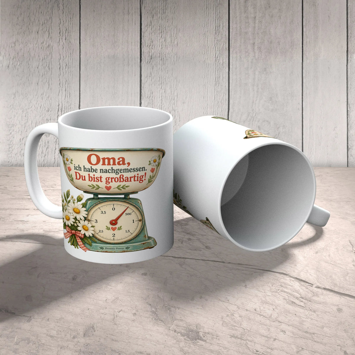 Liebevolle Tasse für Oma mit Gänseblümchenstrauß|p:2015258|h:1e791cdc95c06d0a09e94a3ea2dde248
