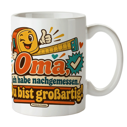 Lustige Tasse für die großartige Oma mit Maßband|p:2015265|h:47338569ede12edc3b34b2debab9a388