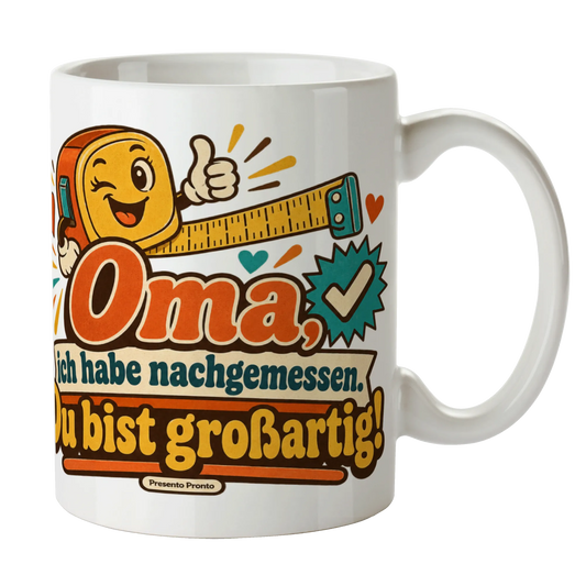Lustige Tasse für die großartige Oma mit Maßband|p:2015265|h:47338569ede12edc3b34b2debab9a388