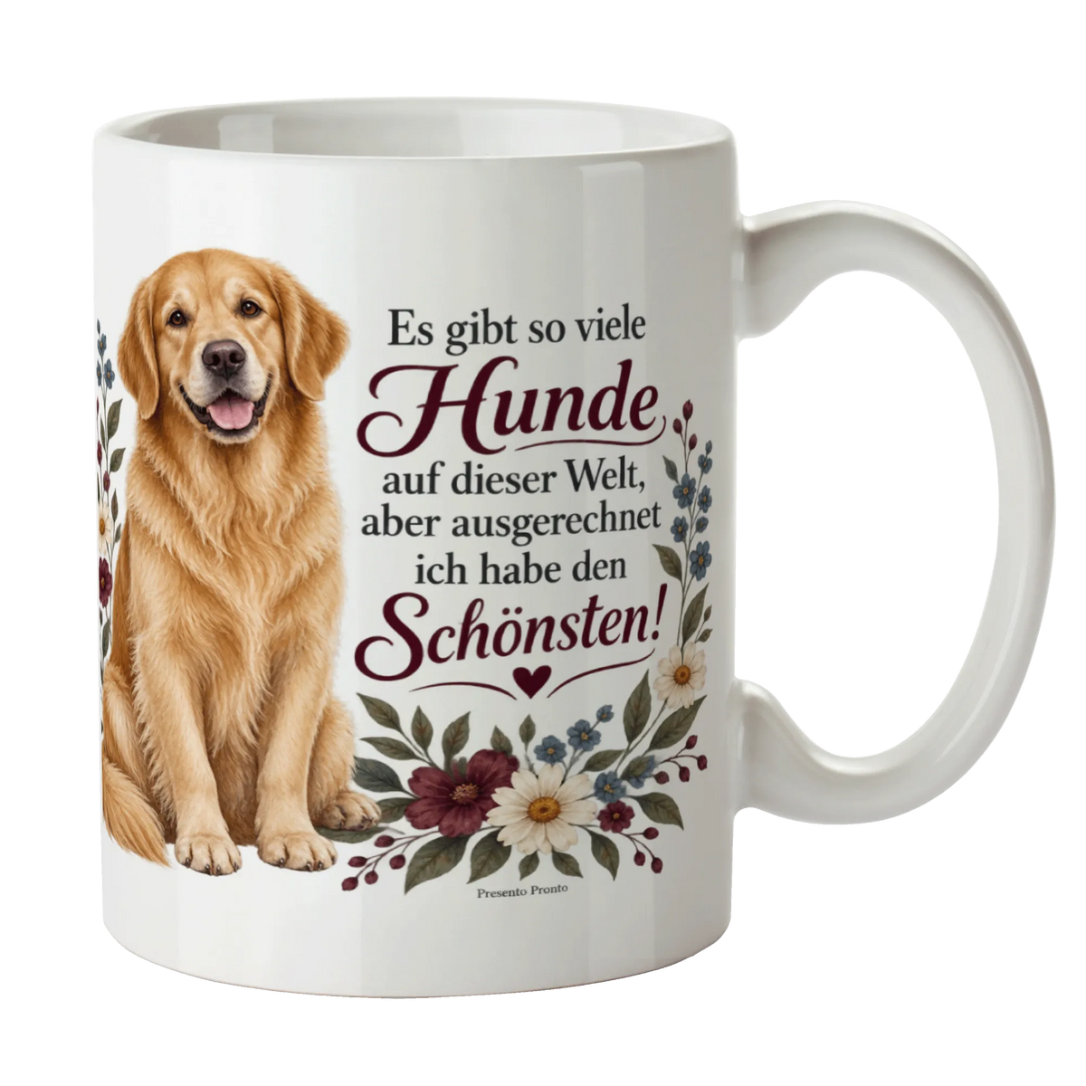 Stolze Tasse für Besitzer vom schönsten Hund mit Golden Retriever|p:2015267|h:631af4f434b51135521a9070bd6156f6