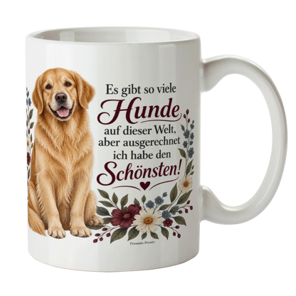 Stolze Tasse für Besitzer vom schönsten Hund mit Golden Retriever|p:2015267|h:631af4f434b51135521a9070bd6156f6