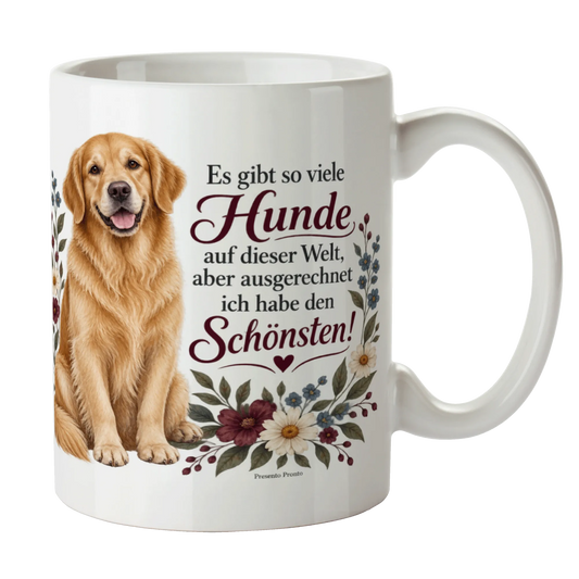 Stolze Tasse für Besitzer vom schönsten Hund mit Golden Retriever|p:2015267|h:631af4f434b51135521a9070bd6156f6