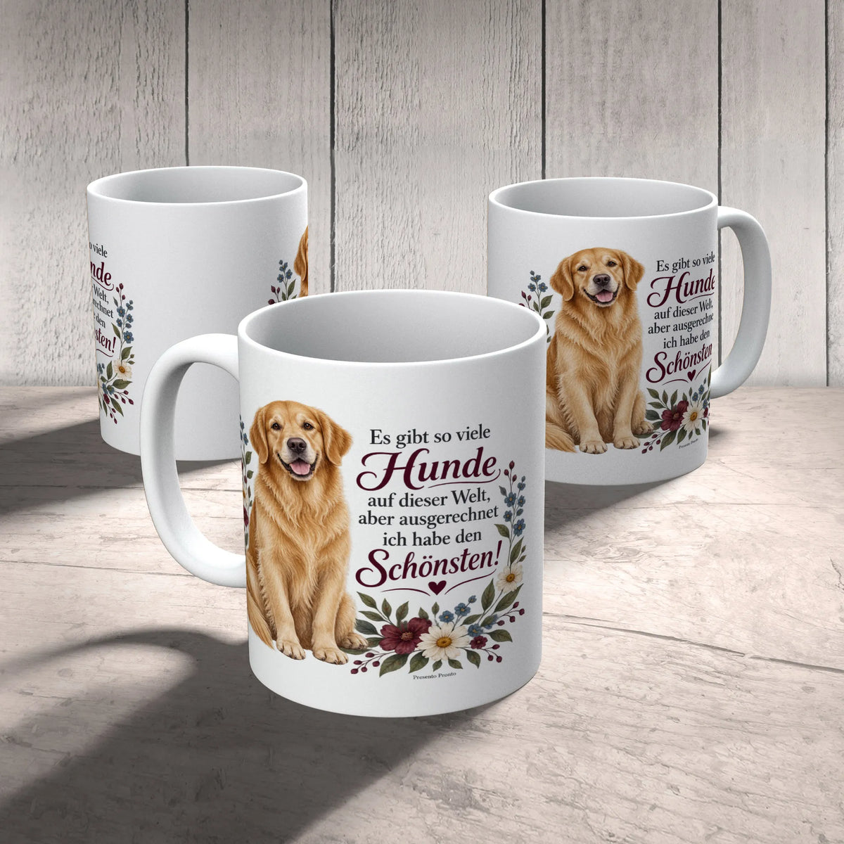 Stolze Tasse für Besitzer vom schönsten Hund mit Golden Retriever|p:2015267|h:cb4dc2f0415b554c18008e69cad0aa5a