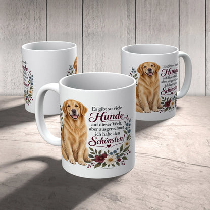 Stolze Tasse für Besitzer vom schönsten Hund mit Golden Retriever|p:2015267|h:cb4dc2f0415b554c18008e69cad0aa5a