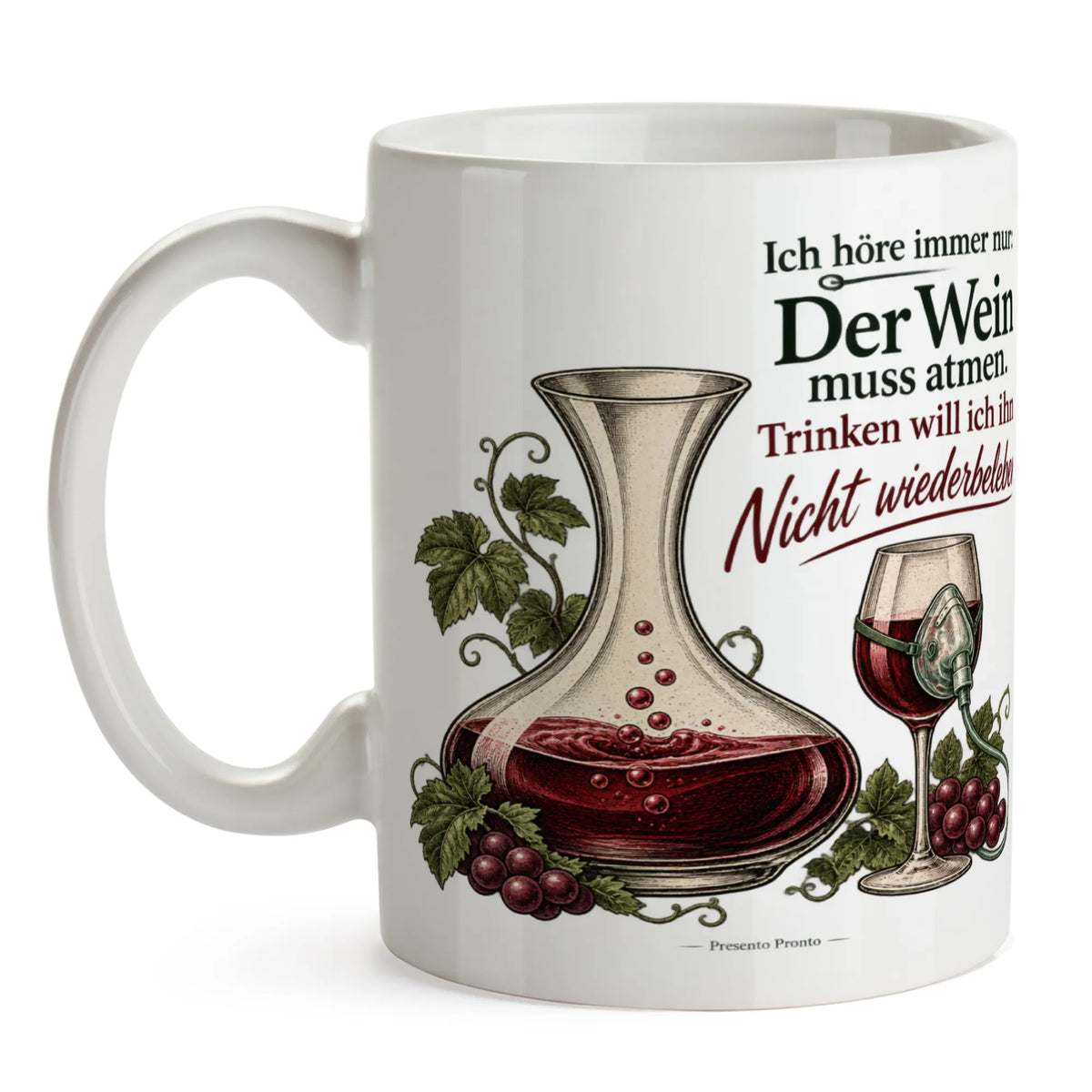 Lustige Weintasse für Weinliebhaber mit Dekanter|p:2015269|h:e55d77a002e71e3fb27d87974c16e5b0