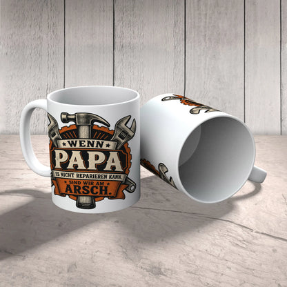Lustige Tasse für Papa mit gekreuzten Schraubenschlüsseln|p:2015277|h:cbe02ac37d6a4f336bff6ac7694e7f87