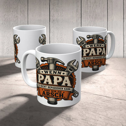 Lustige Tasse für Papa mit gekreuzten Schraubenschlüsseln|p:2015277|h:db0122860b3e6aa25b1e4e4b418fba30