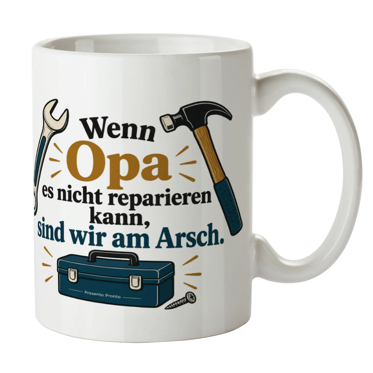 Lustige Tasse für Opa mit Werkzeugkasten Wenn Opa es nicht reparieren kann|p:2015278|h:def672d1e6509913587dbdd738e4da34