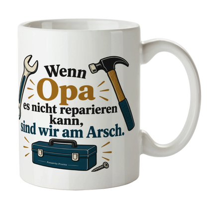 Lustige Tasse für Opa mit Werkzeugkasten Wenn Opa es nicht reparieren kann|p:2015278|h:def672d1e6509913587dbdd738e4da34