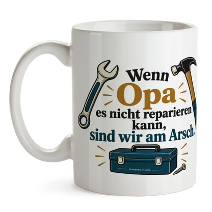 Lustige Tasse für Opa mit Werkzeugkasten Wenn Opa es nicht reparieren kann|p:2015278|h:63cb6a8a644b0239b5208b5172033c6b