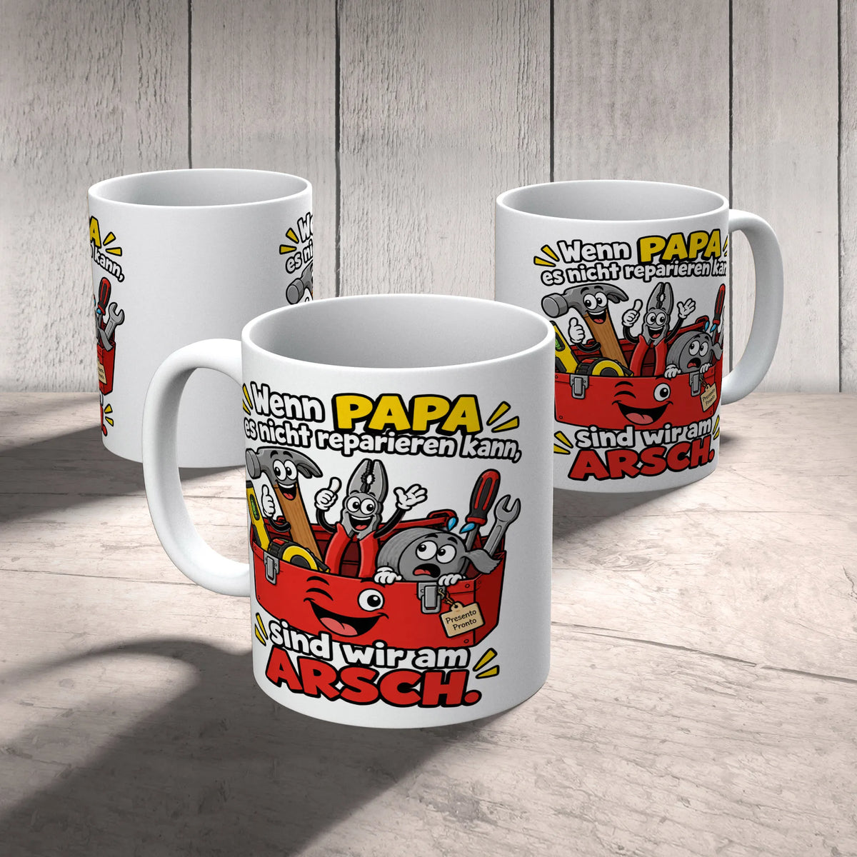 Lustige Tasse für Papa Wenn Papa es nicht reparieren kann sind wir am Arsch|p:2015281|h:55fad1b30b9aa8f0ff0865b89e55ed9c