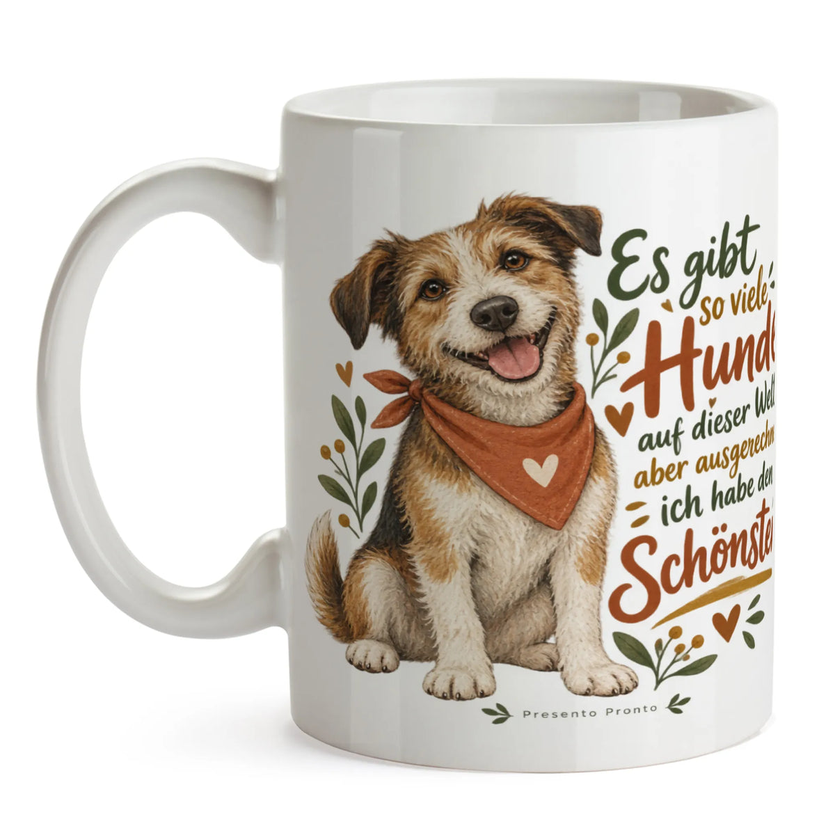 Süße Tasse für Besitzer des schönsten Hundes mit Halstuch|p:2015282|h:ec6553fa070bd7ed0c97f6f40972cd93