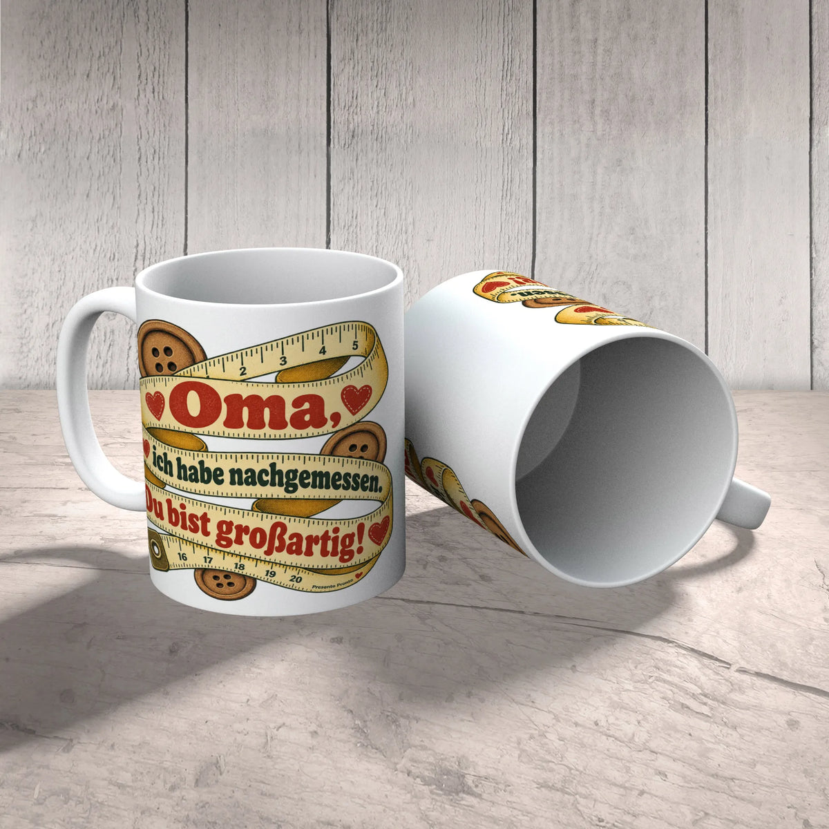 Lustige Tasse für Oma Du bist großartig mit Maßband|p:2015284|h:a4cce57683319e1ab8d27a5e0101a824
