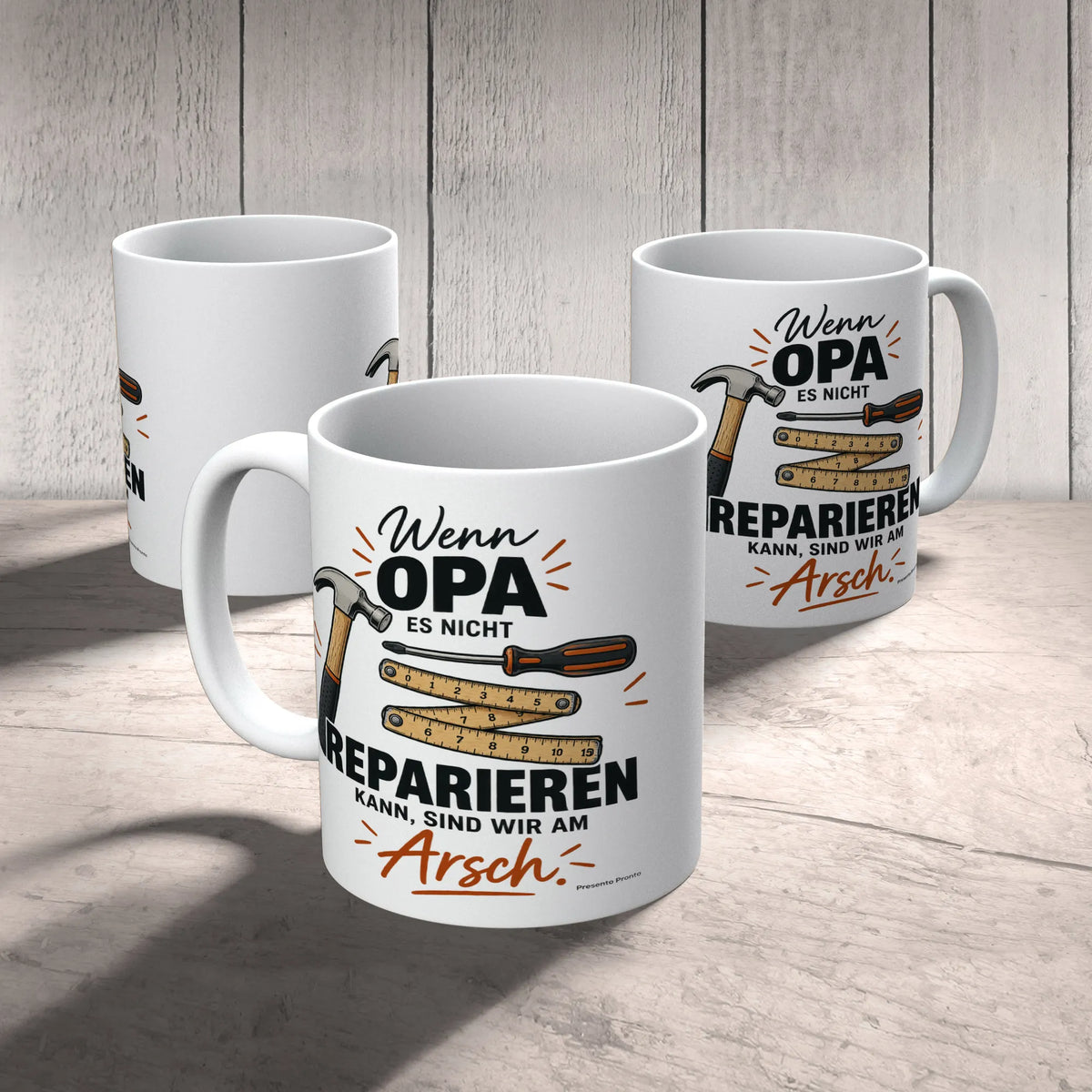 Lustige Tasse für Opa Wenn Opa es nicht reparieren kann sind wir am Arsch|p:2015294|h:093fdc3fedb285f37d7d9037af0bac49