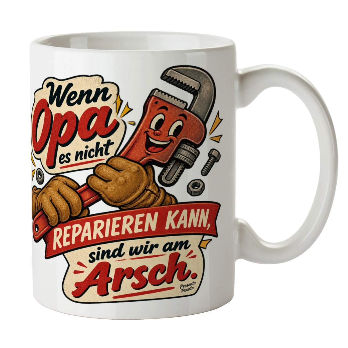 Lustige Tasse für Opa Wenn Opa es nicht reparieren kann sind wir am Arsch|p:2015299|h:d453bc2e9b9663900dbcf9f639bf97d1