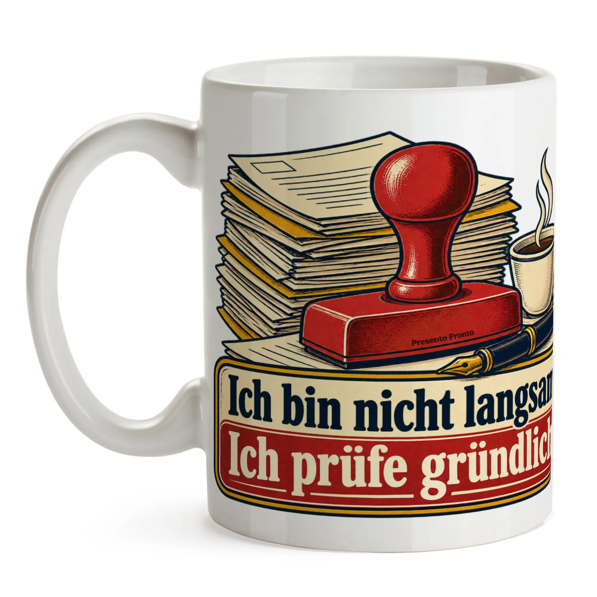 Lustige Tasse für Beamte mit rotem Amtsstempel|p:2015306|h:4d5be853f93133daa1d2c341d851dade