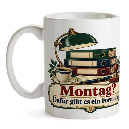 Lustige Tasse für Beamte mit Spruch zum Montag|p:2015311|h:057755063cd35f8eaab4a23baf05eb57