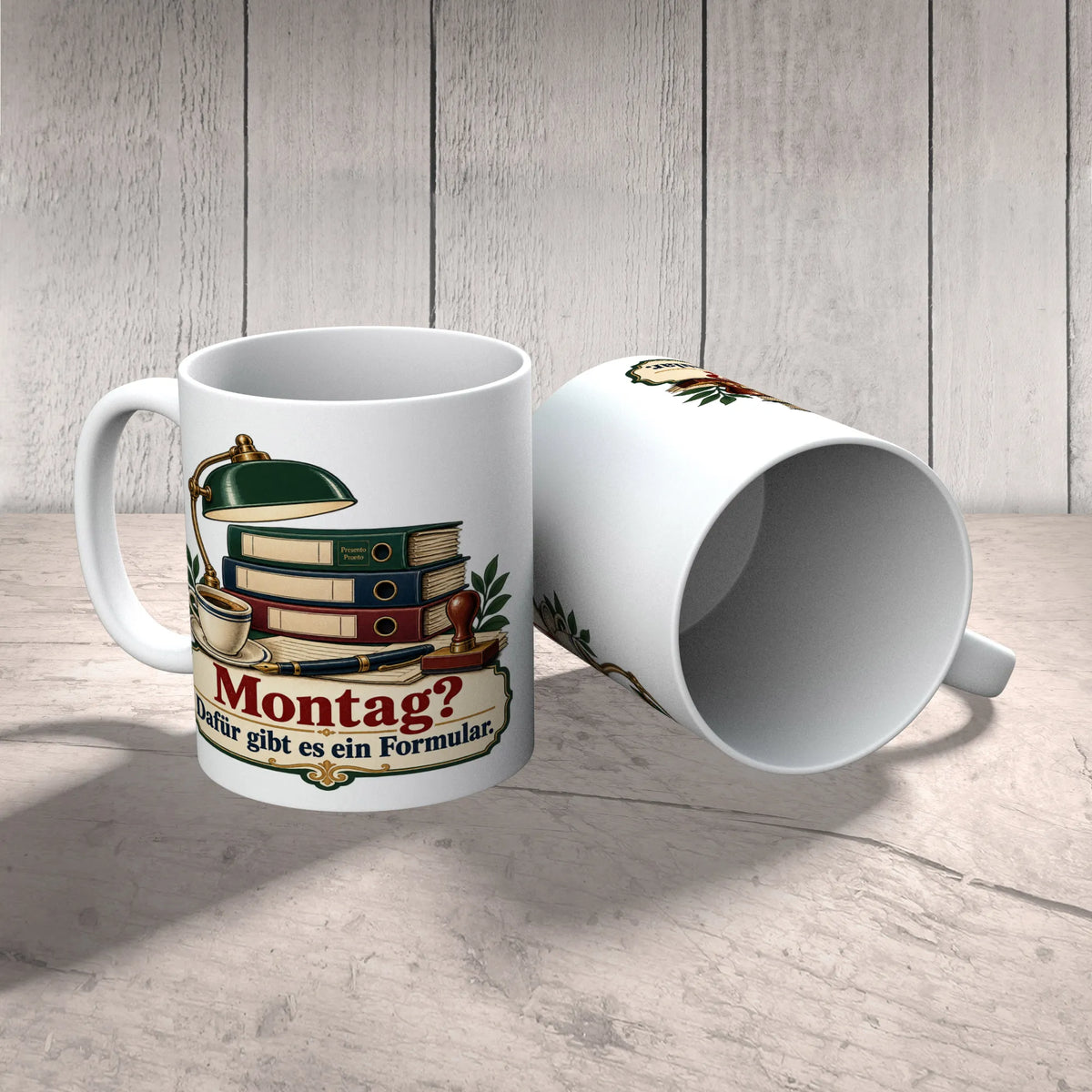 Lustige Tasse für Beamte mit Spruch zum Montag|p:2015311|h:e3b34652b04766bd973d28924f5bf609