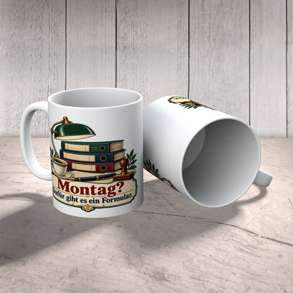 Lustige Tasse für Beamte mit Spruch zum Montag|p:2015311|h:e3b34652b04766bd973d28924f5bf609