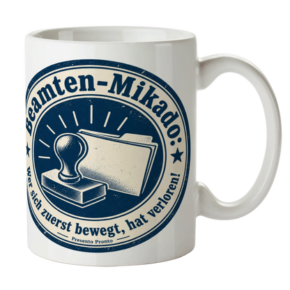 Lustige Tasse für Beamte mit Stempel und Akte|p:2015312|h:5095df3505e36691d72633fd4f9d2217