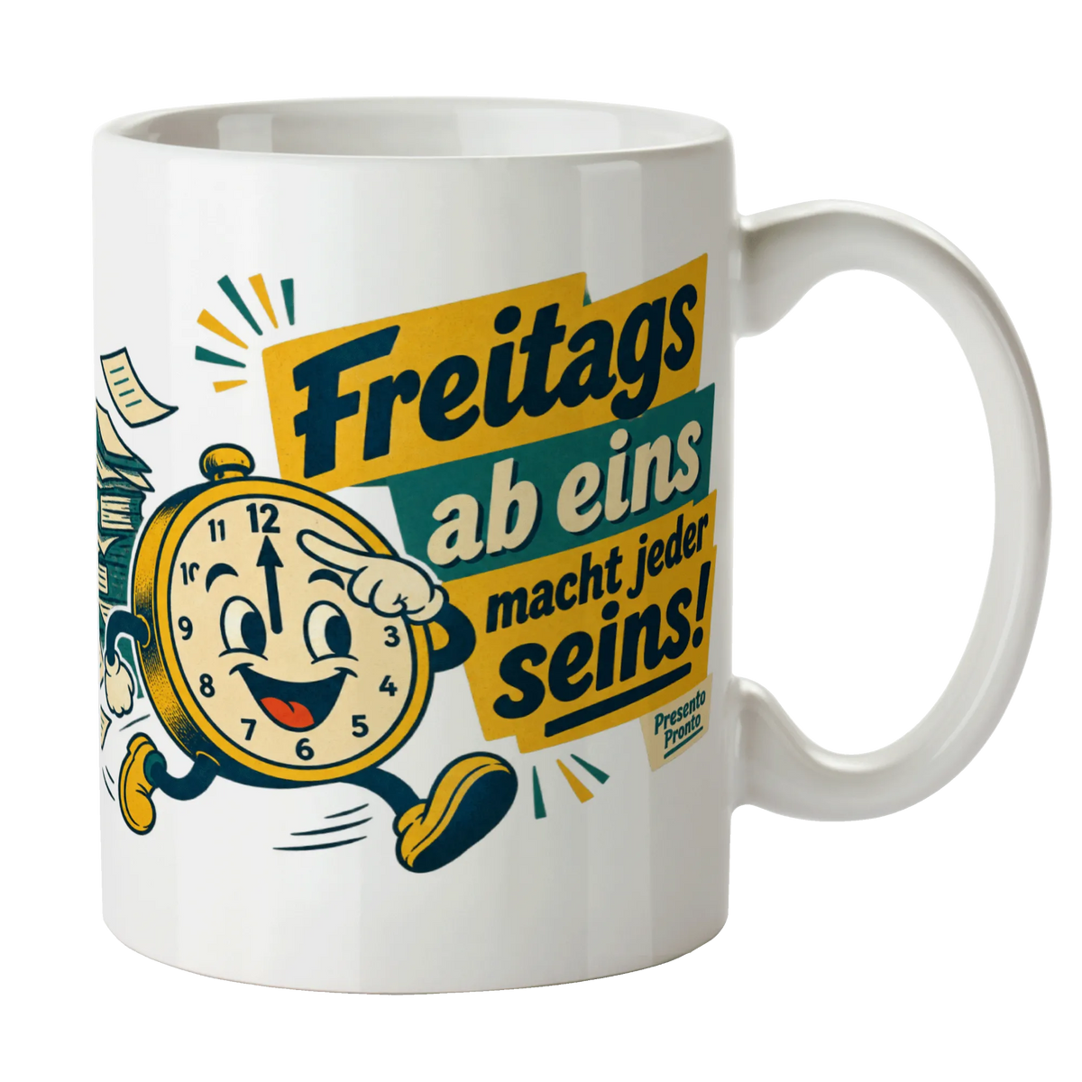 Lustige Tasse für Beamte mit weglaufender Uhr|p:2015316|h:9369f96c763b14e919ac9a655f552d73
