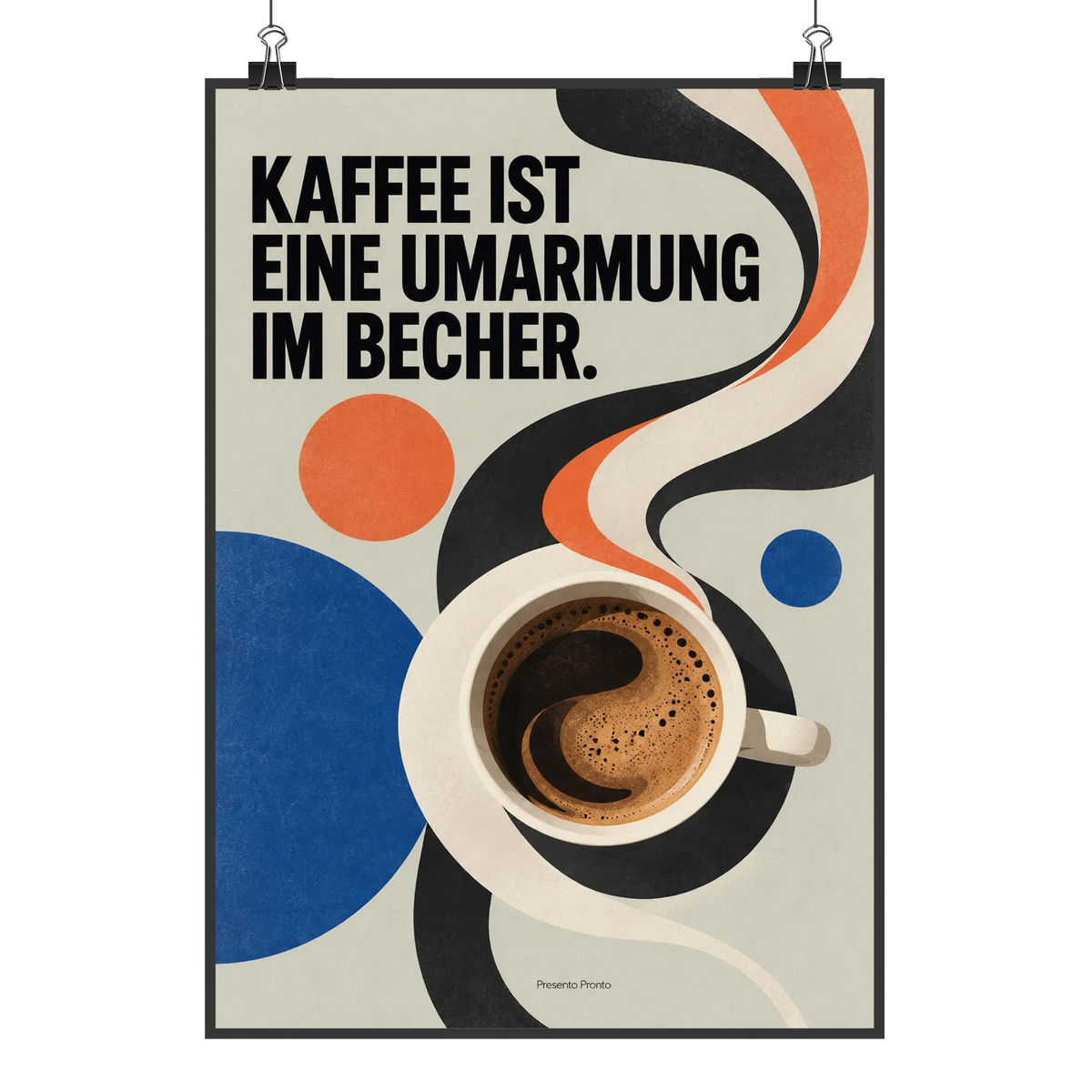 Gemütliches Kaffee Poster für Kaffeeliebhaber mit Espressotasse|p:2015937|h:d4c9e02e074dba736b1501ea4af3611e
