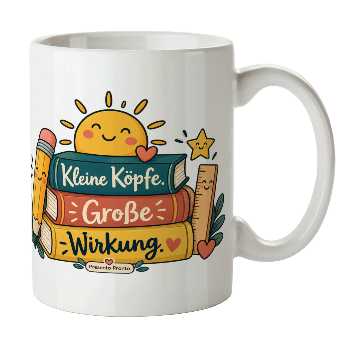 Herzliche Tasse für Lehrer mit bunten Büchern|p:2016167|h:d8fefb0b8707dafc59feac1a2fba148b