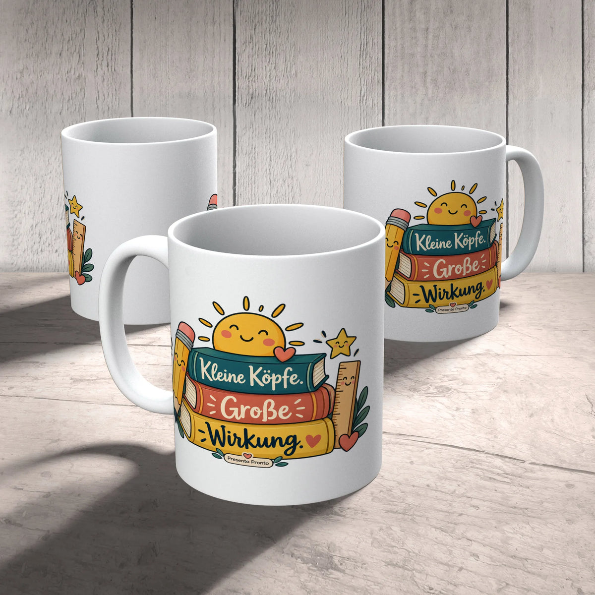 Herzliche Tasse für Lehrer mit bunten Büchern|p:2016167|h:79eda7e53af9dacc1c31c37c42bf5f93